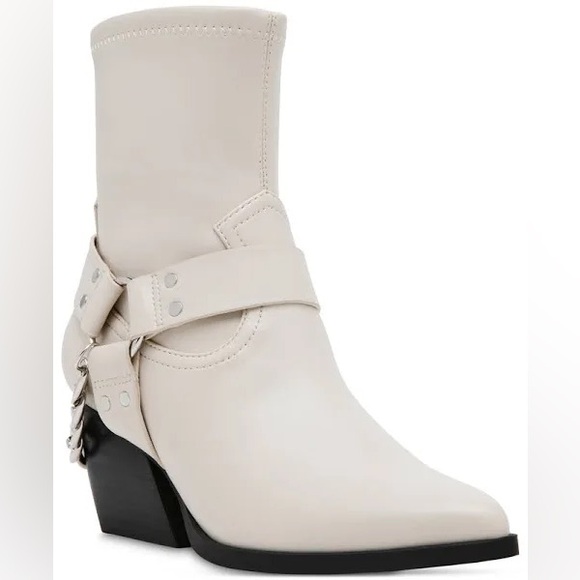 DV Dolce Vita Women's Keeler Harness Moto Engineer Chain Heeled Boots Size 9 NEW - Picture 2 of 11